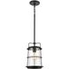 Kennington 1 Light 8 inch Black Mini Pendant Ceiling Light