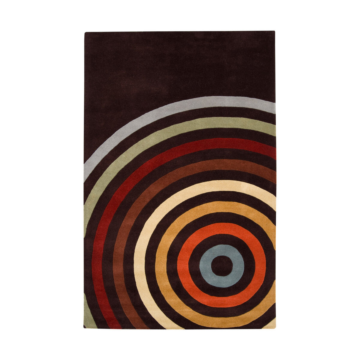 Forum 180 X 144 inch Brown and Orange Area Rug, Wool