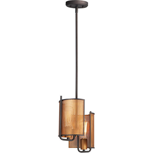 Caspian 2 Light 9 inch Oil Rubbed Bronze/Antique Brass Multi-Light Pendant Ceiling Light