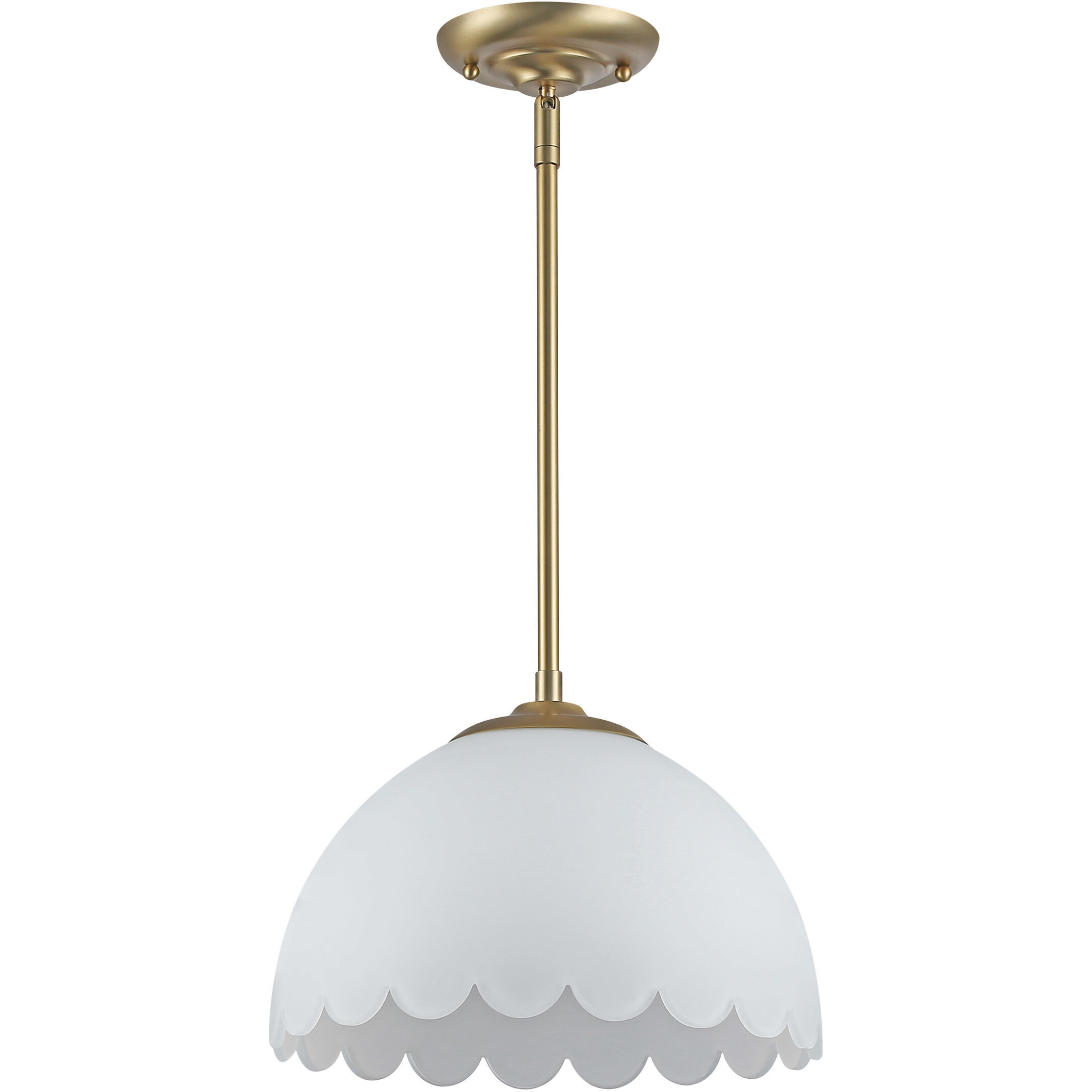 Dorinda Pendant Ceiling Light in Brushed Champagne Brass