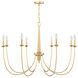 Stonecrest 8 Light 42 inch French Gold Chandelier Ceiling Light