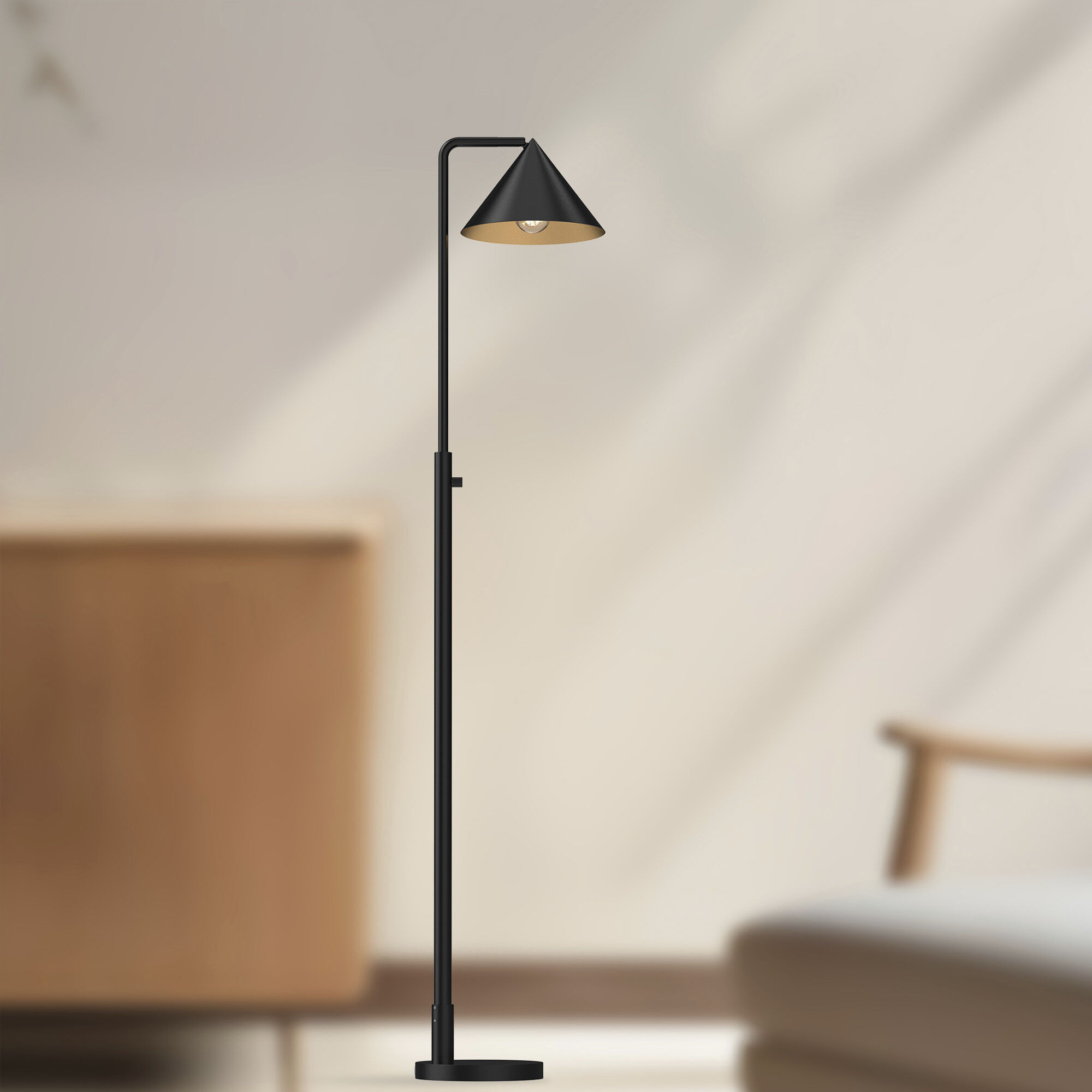 Alora Mood Remy 58.63 inch 60.00 watt Matte Black Floor Lamp Portable Light