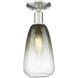 Downtown Urban Brookhaven Almond 1 Light 6.00 inch Semi-Flush Mount