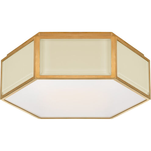 kate spade new york Bradford 2 Light 13 inch Cream and Soft Brass Flush Mount Ceiling Light, Small