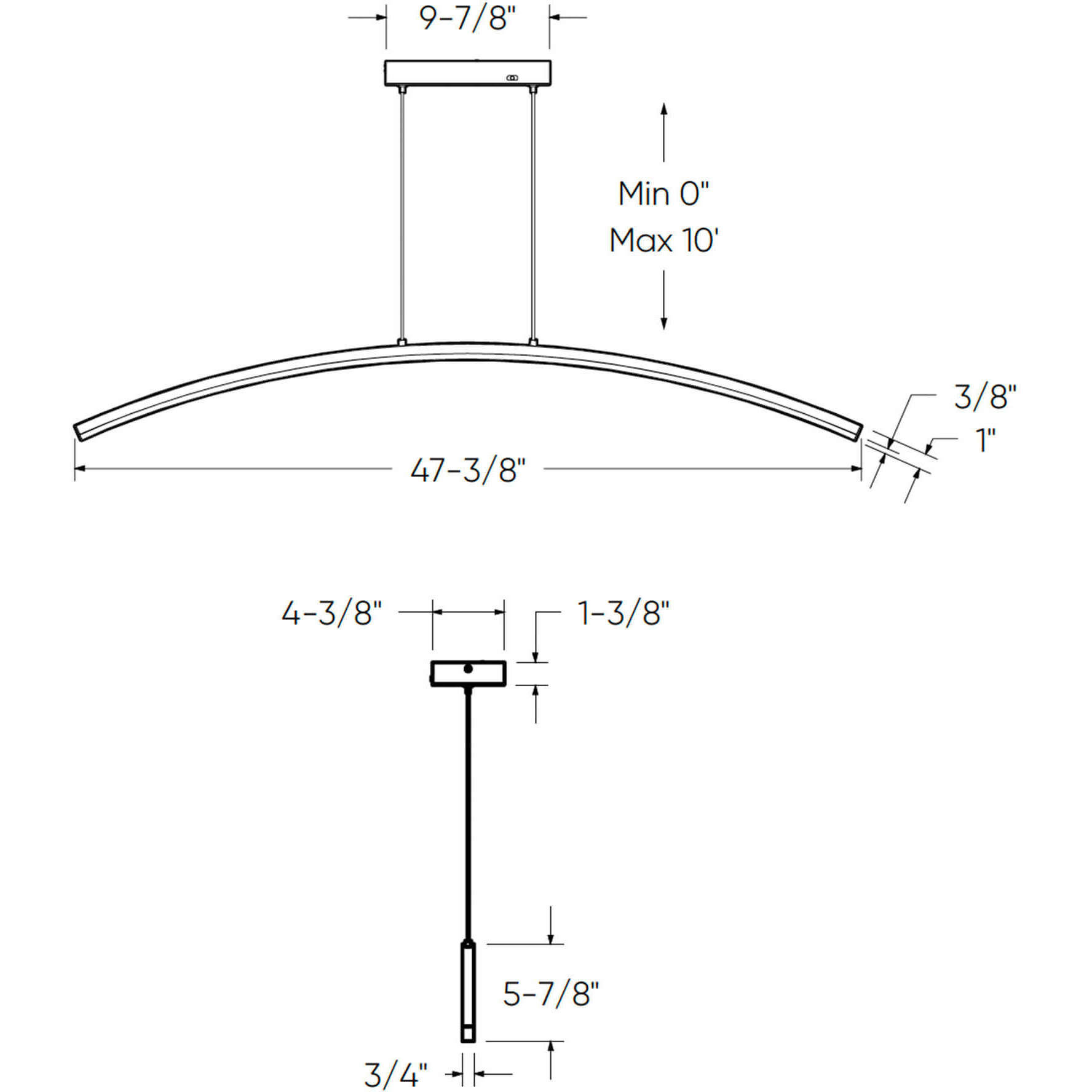 Sway 1 Light 4.33 inch Black Pendant Ceiling Light