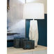 Parker 37.5 inch 150 watt Gloss White Table Lamp Portable Light