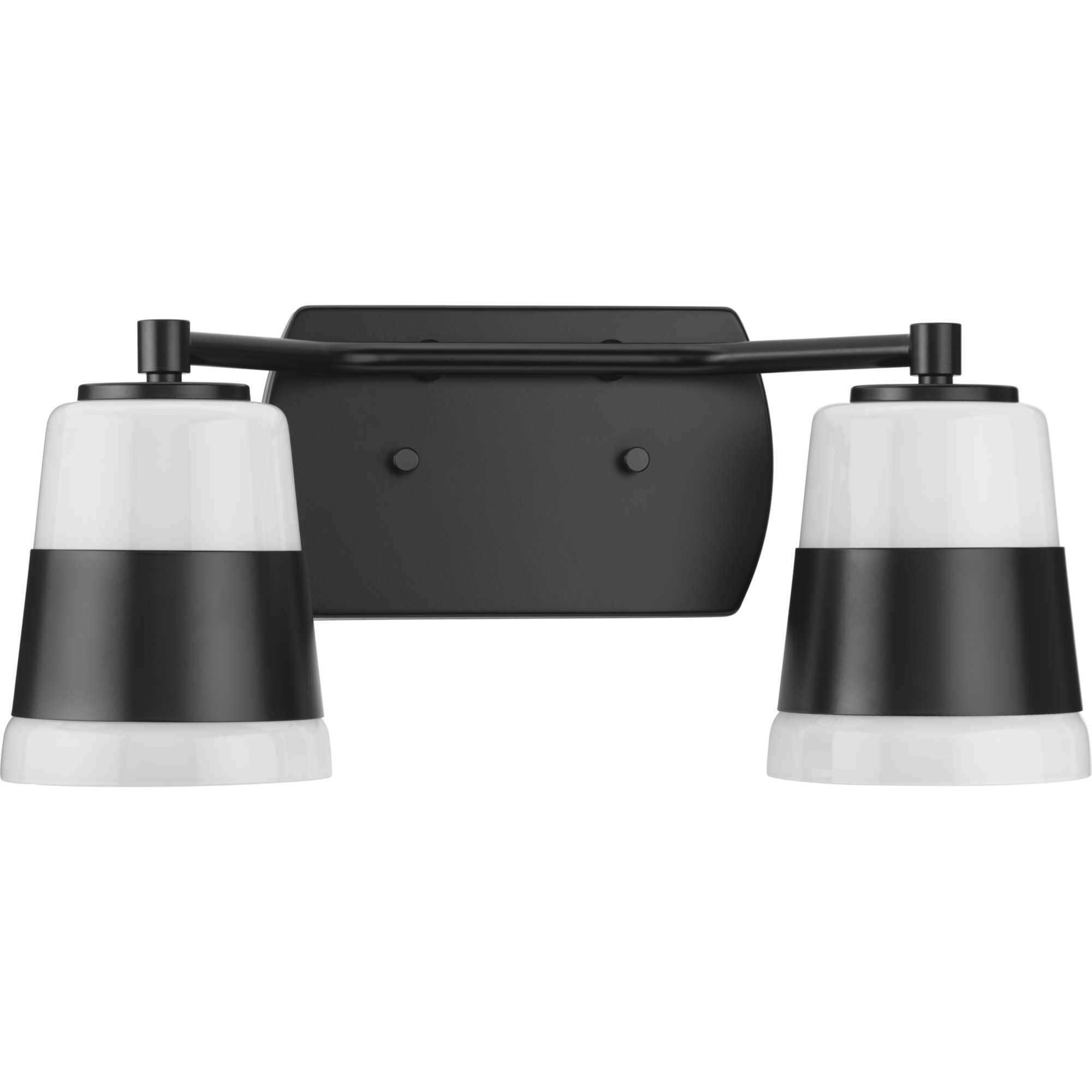 Haven 2 Light 16 inch Matte Black Bath Light Wall Light