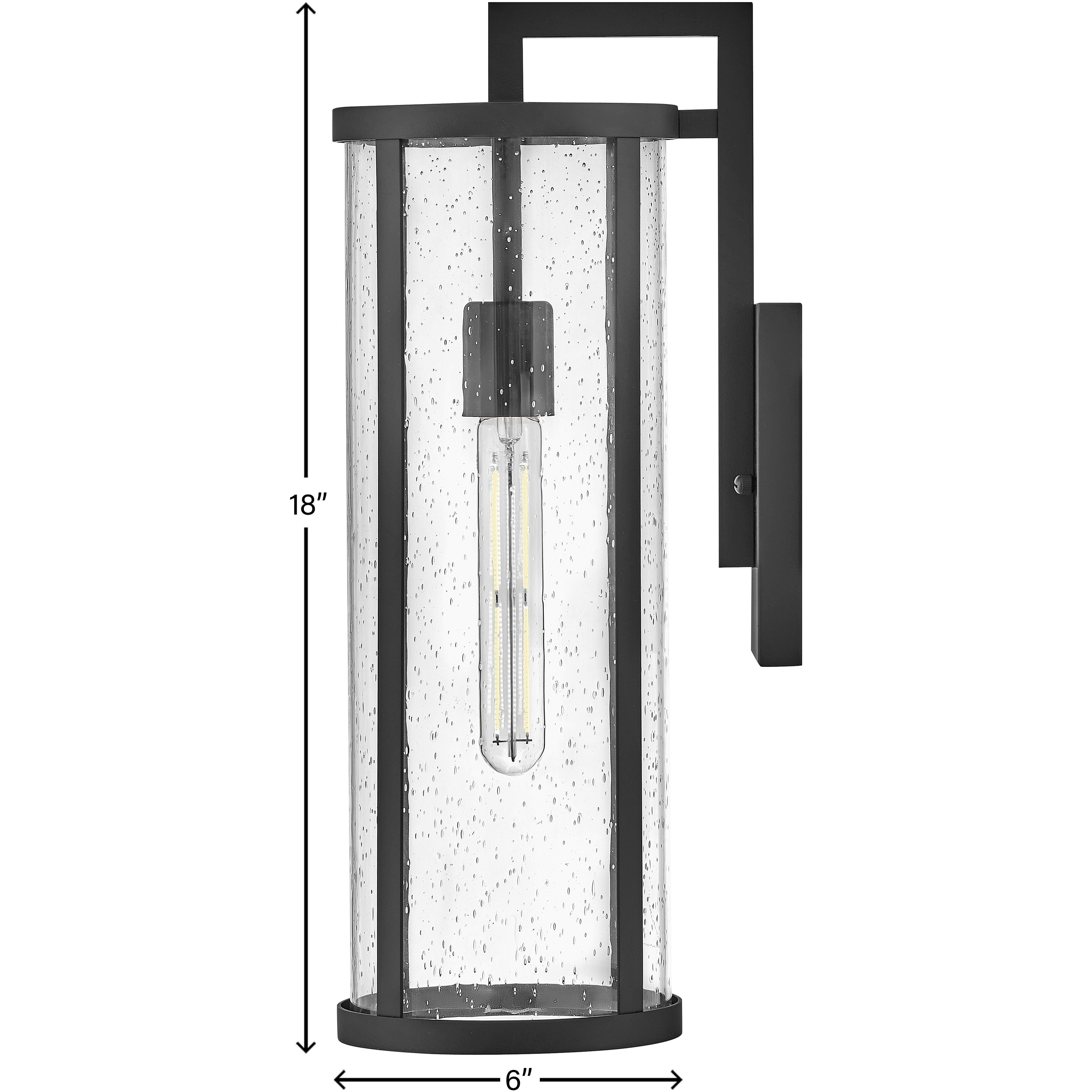 Alfie LED 18 inch Black Outdoor Wall Mount