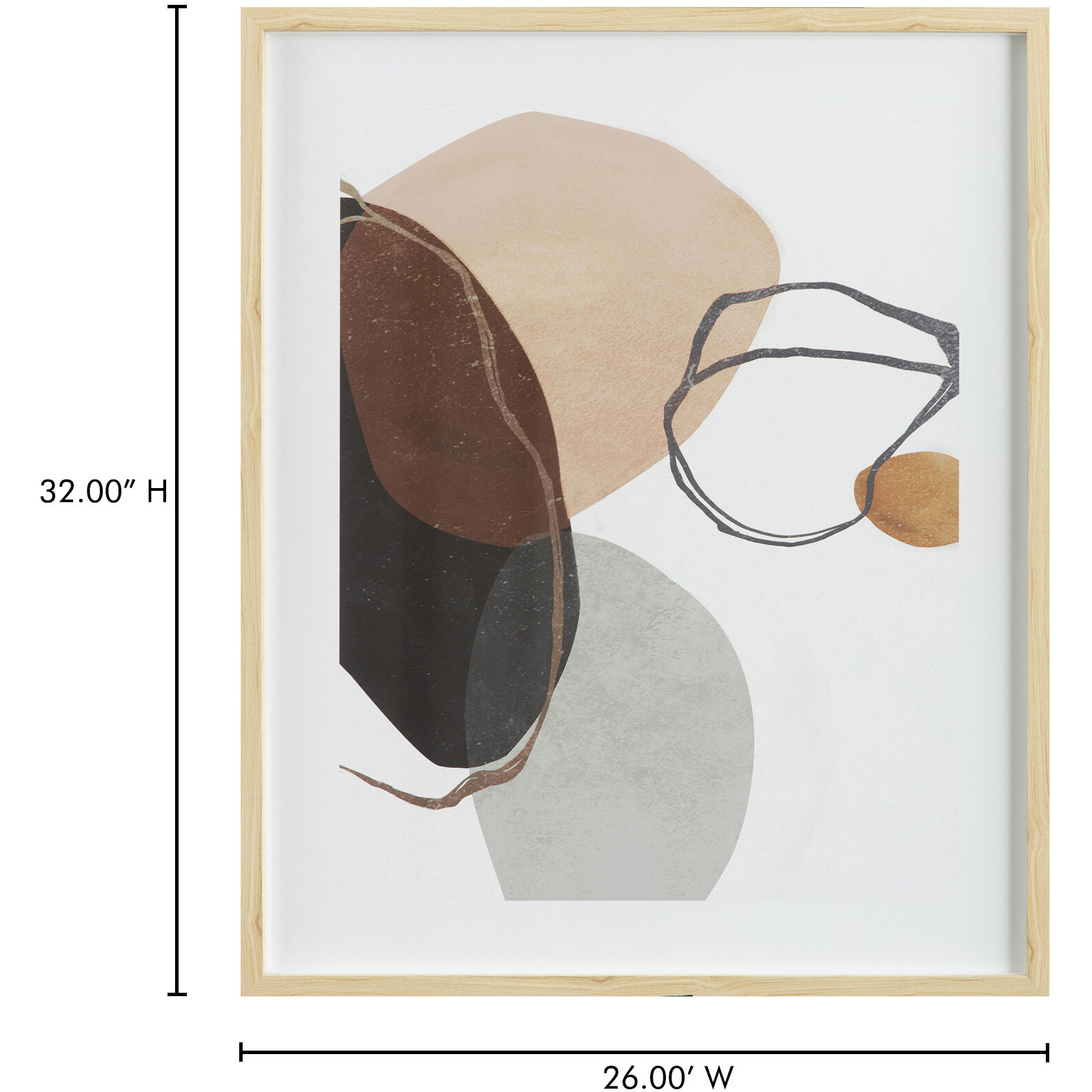 Peaceful 26 X 2 inch Abstract Print