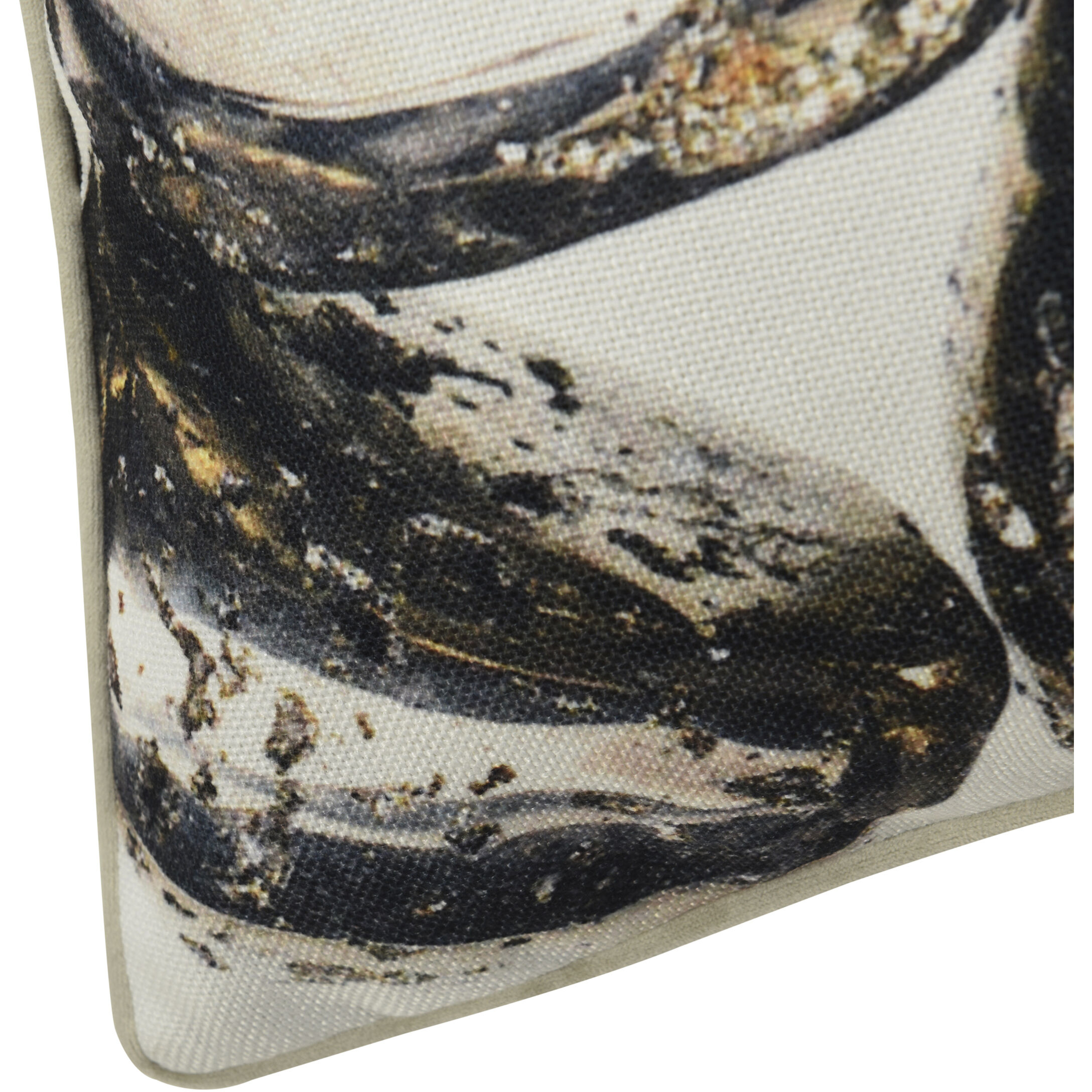 Pebble 24 X 24 inch Black Pillow