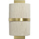 Carousel 1 Light 8.25 inch Brushed Brass Wall Sconce Wall Light, Inline