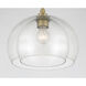 Glint 1 Light 12 inch Legacy Brass Convertible Semi Flush/Pendant Ceiling Light