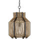 Mali 1 Light 13.5 inch Satin Black Pendant Ceiling Light