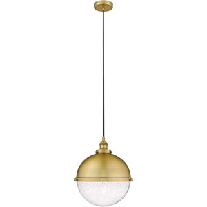 Edison Hampden 1 Light 13 inch Brushed Brass Pendant Ceiling Light