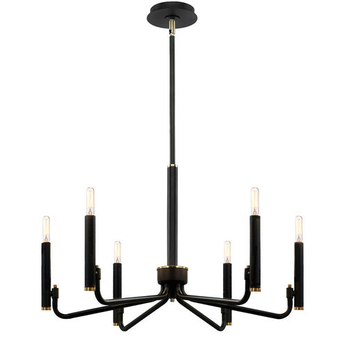 Bedford LED 24 inch Matte Black Chandelier Ceiling Light