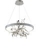 Canada LED 24 inch Chrome Chandelier Ceiling Light in 4000K