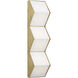 Clodagh Zig Zag Wall Sconce Wall Light in Natural Brass