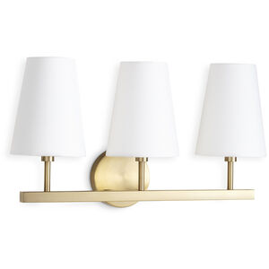 Southern Living Toni 3 Light 20.5 inch Natural Brass Wall Sconce Wall Light, Triple
