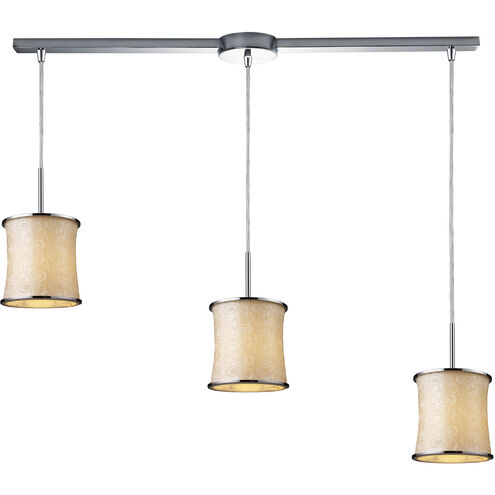 Fabrique 3 Light 36 inch Polished Chrome Mini Pendant Ceiling Light