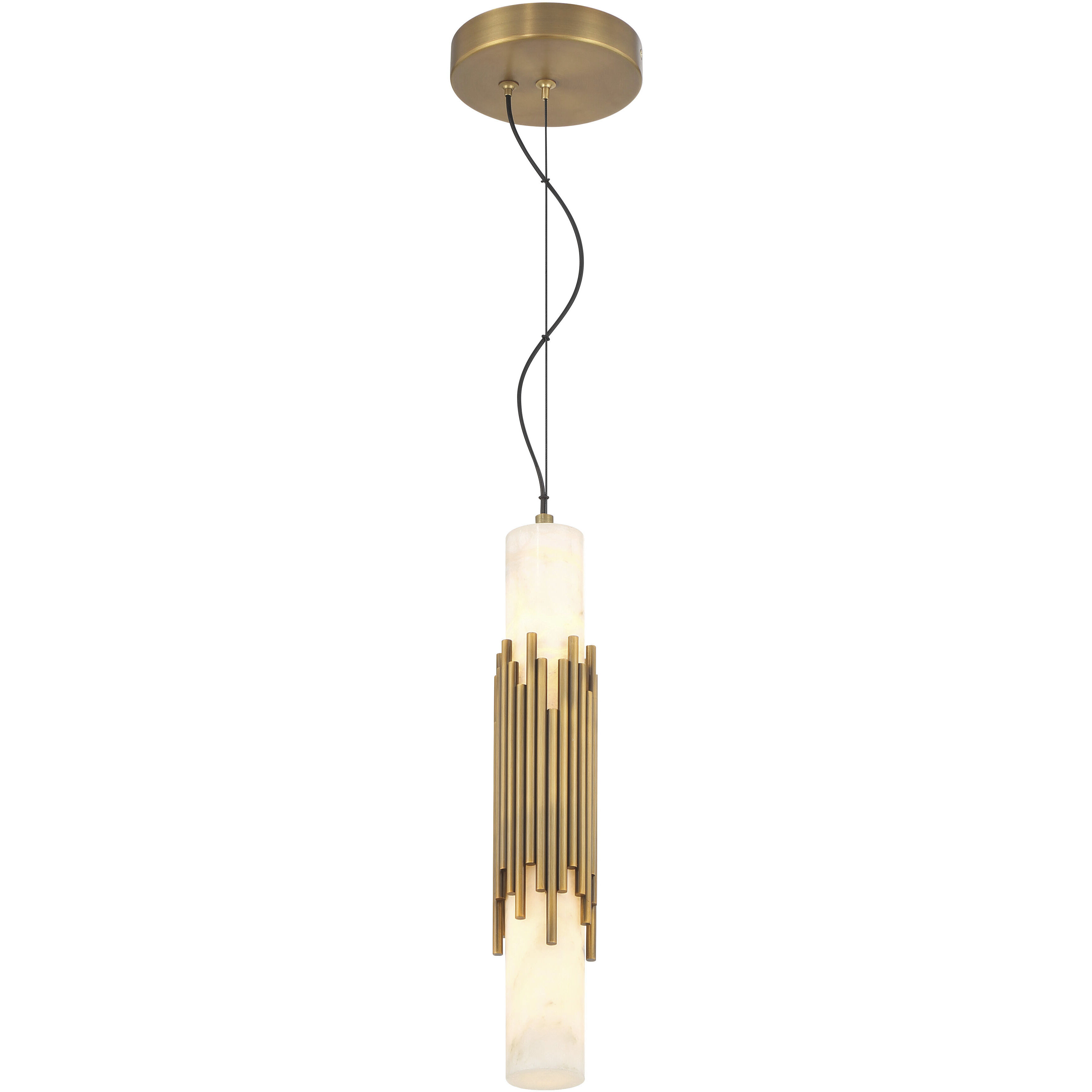 Venna LED 3 inch Antique Brass Pendant Ceiling Light