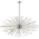 Palisades Ave. LED 60 inch Chrome Hanging Chandelier Ceiling Light