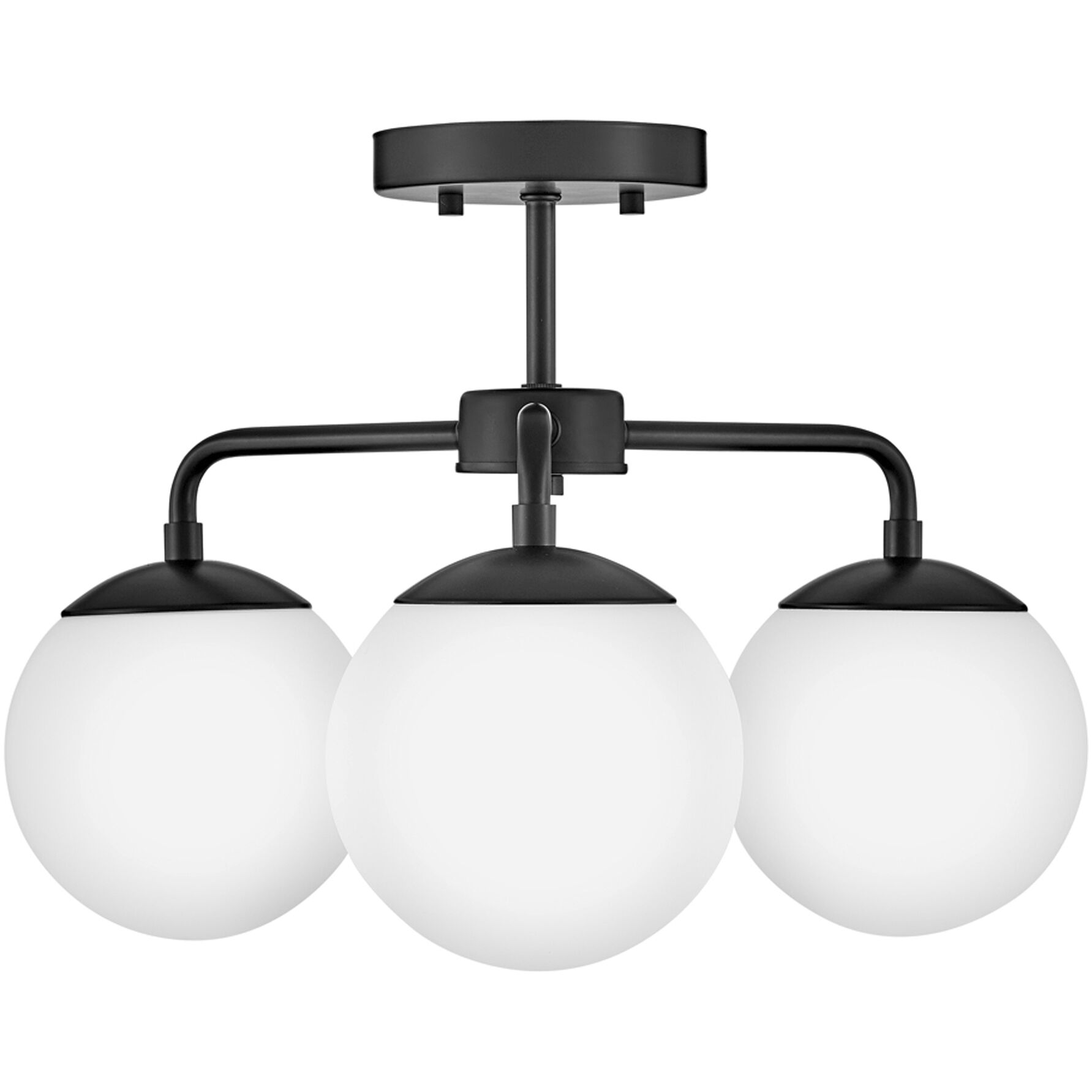 Julep LED 20 inch Black Foyer Light Ceiling Light, Semi-Flush Mount