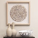 Riviera Off White & Brown Framed Wall Art