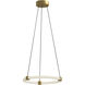 Bruni Pendant Ceiling Light in Brushed Gold