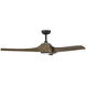 Tiburon 56 inch Matte Black with Driftwood Blades Smart Fan