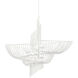 Neptune 8 Light 38.75 inch Gesso White Chandelier Ceiling Light