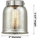 Bell 3 Light 24.5 inch Polished Chrome Bath Vanity Light Wall Light