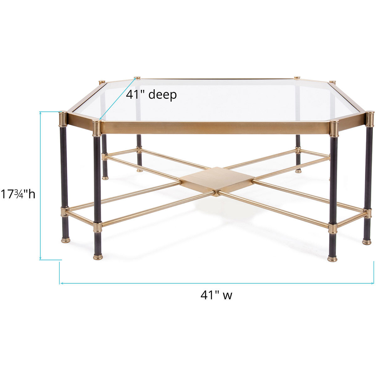 Graham Brushed Gold Coffee Table
