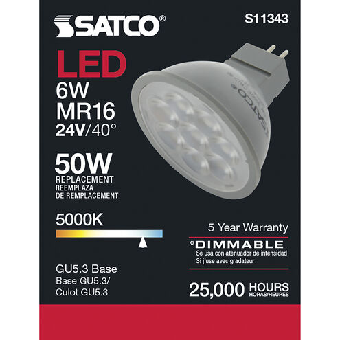 Lumos LED MR16 6.00 watt 24 5000K Light Bulb