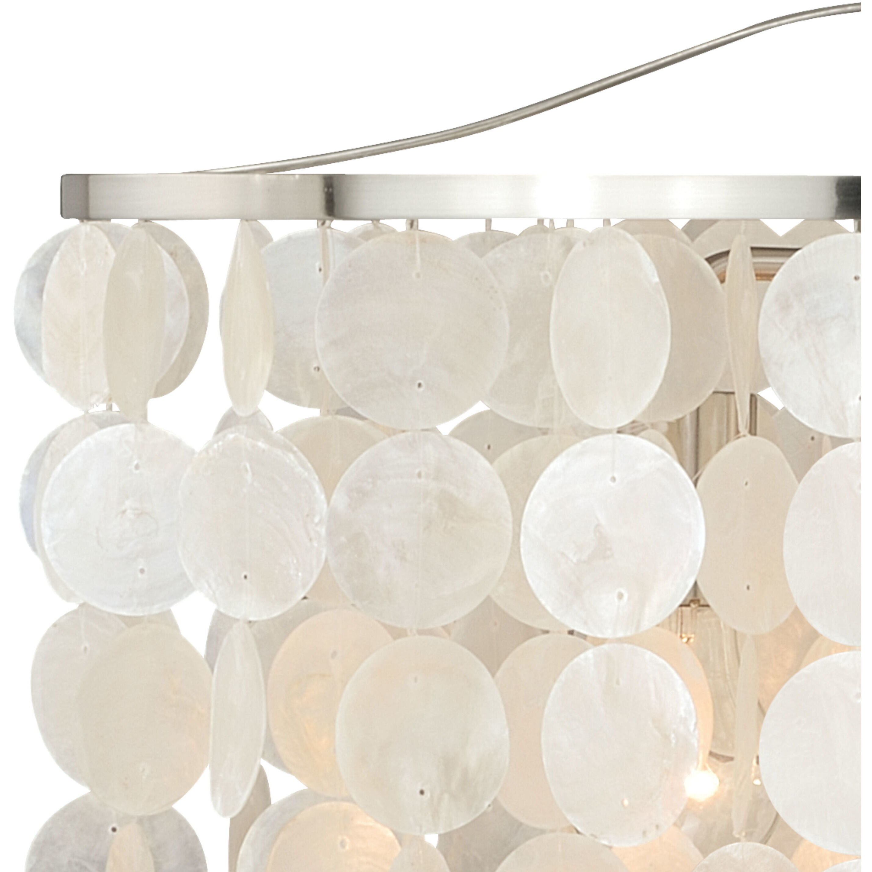 Elsa LED 19.75 inch Satin Nickel Pendant Ceiling Light