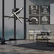 Knoll LED 18.5 inch Black Semi Flush Mount Ceiling Light