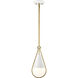 Admiral 1 Light 6.5 inch Matte White Pendant Ceiling Light