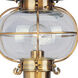 Harbor 1 Light 17 inch Flemish Brass Medium Outdoor Post Top Lantern