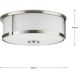 Gilliam 2 Light 12.62 inch Brushed Nickel Flushmount Ceiling Light