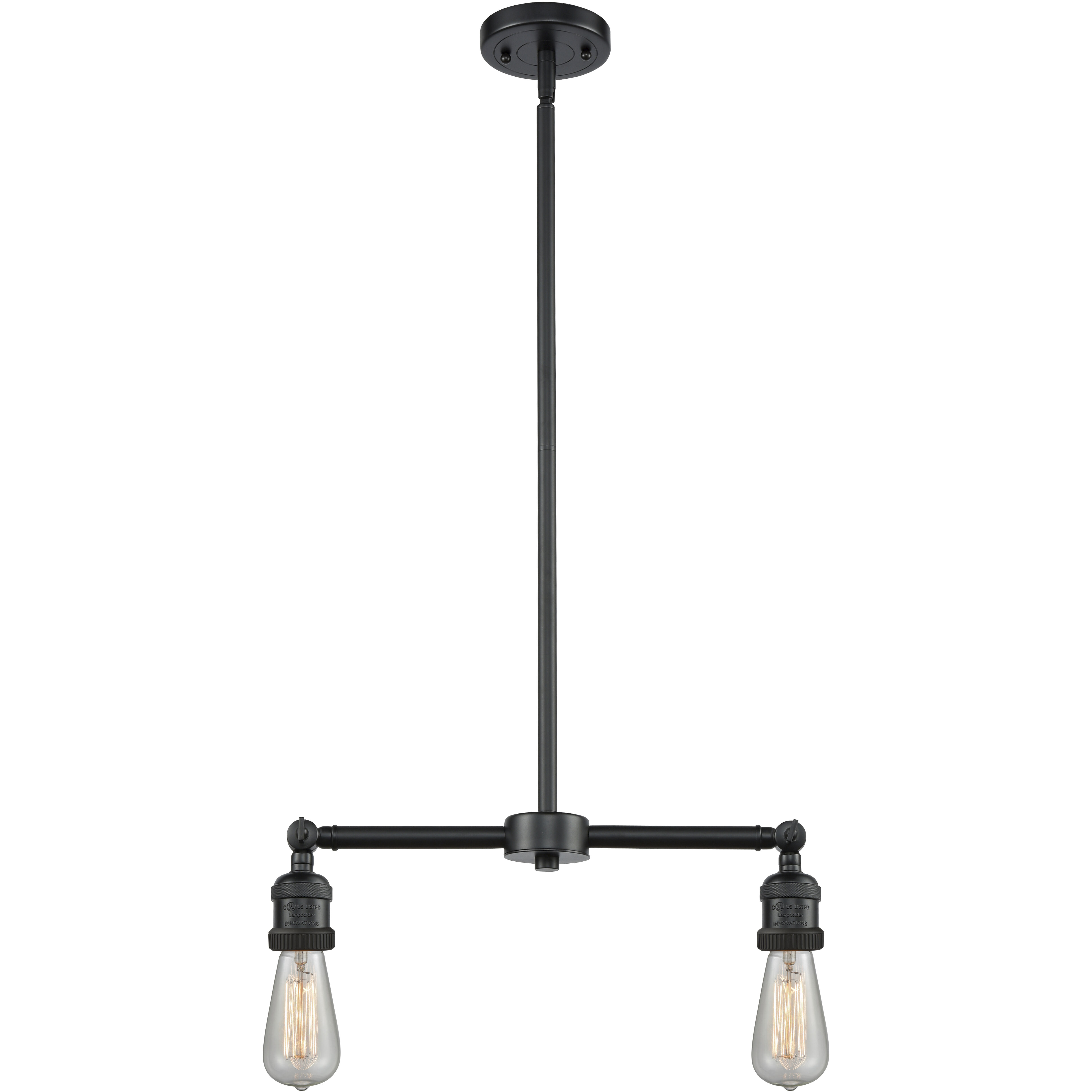 Franklin Restoration Bare Bulb 2 Light 128 inch Oil Rubbed Bronze Island Light Ceiling Light, Franklin Restoration