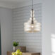 Art Glass 1 Light 13 inch English Bronze Mini Pendant Ceiling Light