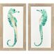 Swim Tall Green Framed Art