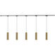 Remuda 120 Brushed Gold Trilo Track Ceiling Light