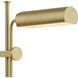 Satire 23 inch 10 watt Brushed Brass Table Lamp Portable Light