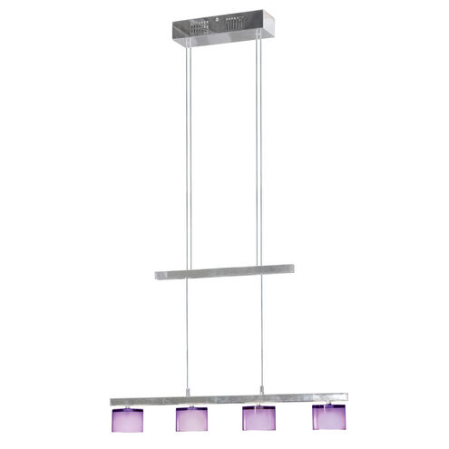 Crystal 4 Light 25 inch Chrome Pendant Ceiling Light
