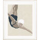 Dive / Plunge Blue and Beige and Brown and Neutral Framed Art
