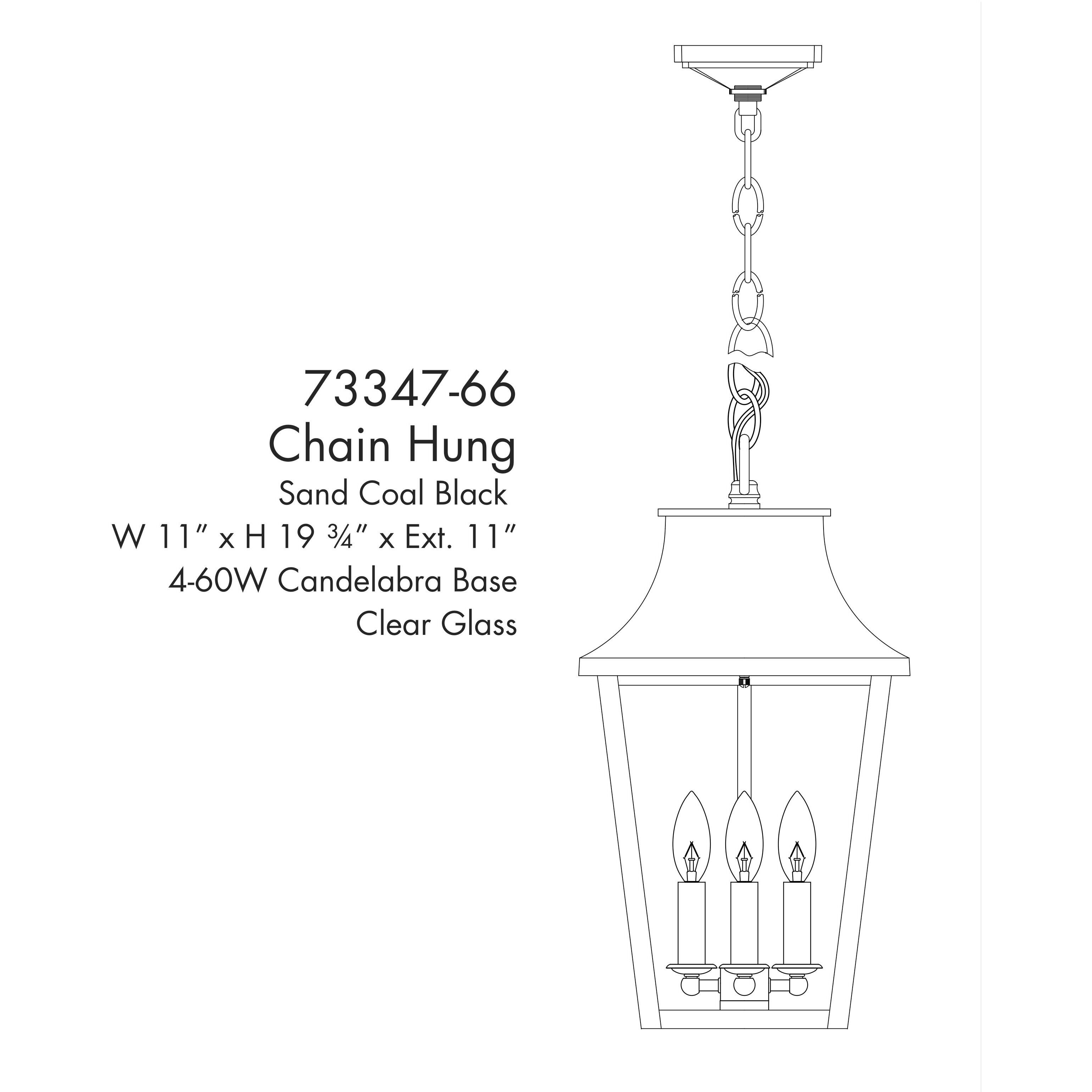 Altimeter 4 Light 11 inch Sand Coal Outdoor Pendant, Great Outdoors