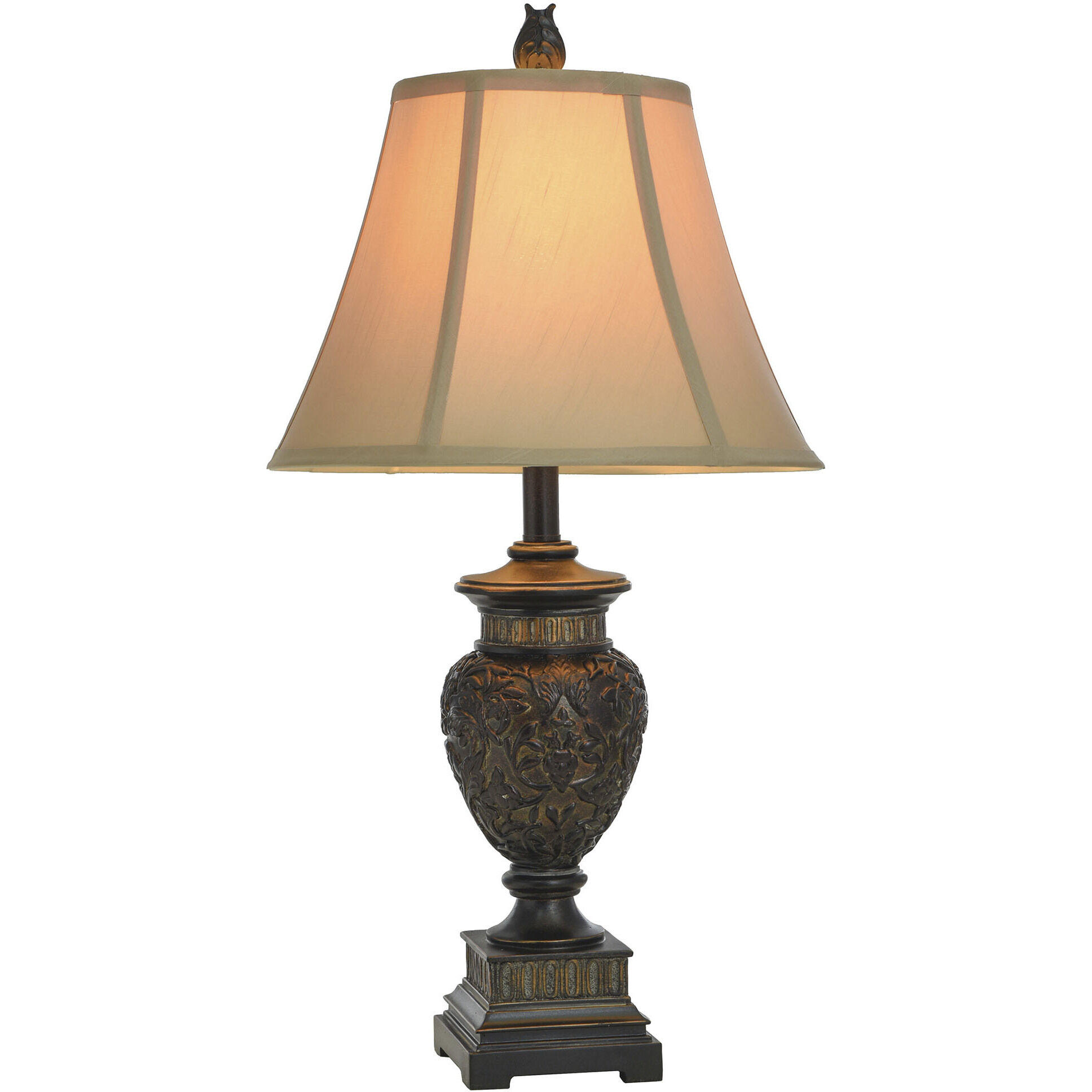 Signature 29 inch 100.00 watt Brown and Gold Table Lamp Portable Light