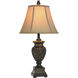 Signature 29 inch 100.00 watt Brown and Gold Table Lamp Portable Light