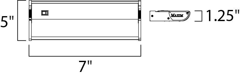 CounterMax MX-X12 120 Xenon 7 inch Metallic Bronze Under Cabinet