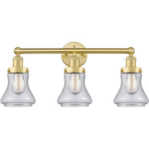 Bellmont 3 Light 24.5 inch Satin Gold and Seedy Bath Vanity Light Wall Light